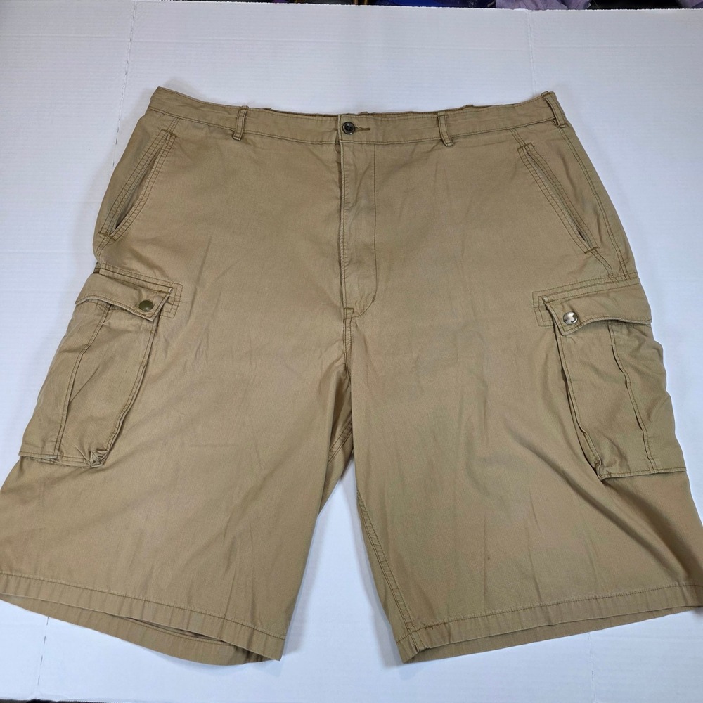 Levis Cargo Shorts Mens 42 Tan Khaki Ripstop Utility Pockets Casual Outdoors